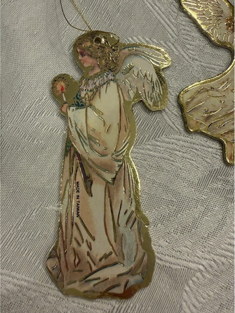 Lot Of 35 Shackman & Co 2 Sided Die Cut Ornaments Cherubs Victorian EUC